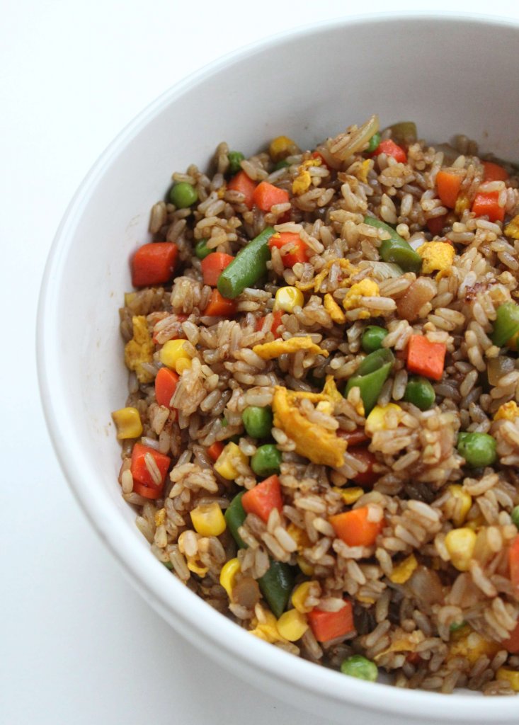 Easy Veggie Fried Rice - The Frugal South